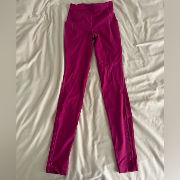 Ripened raspberry Lululemon Swift Speed Leggings, Size:4, Inseam: 31” - Picture 1 of 3